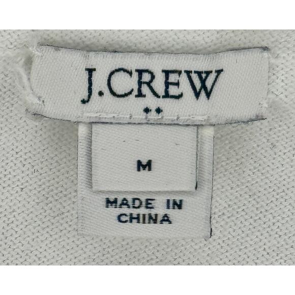 J. Crew Tied Bell Sleeve White Sweater Size M - Picture 3 of 4